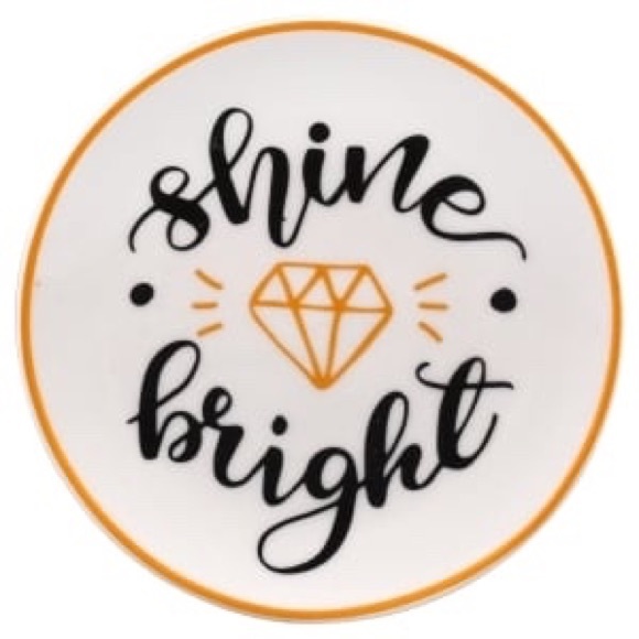 Other - Shine Bright Inspirational Ceramic Trinket Tray